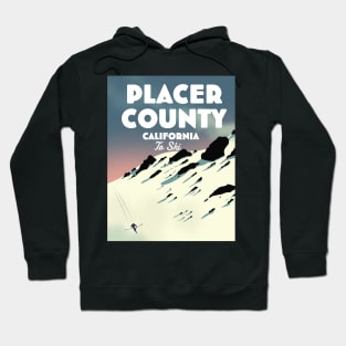 Placer County, California ski poster Hoodie